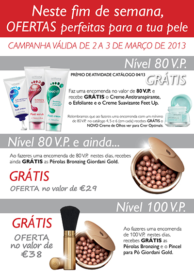 Campanha de Fim-de-Semana Oriflame