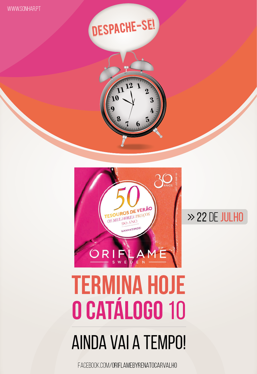 Catálogo Oriflame 10 Termina Hoje