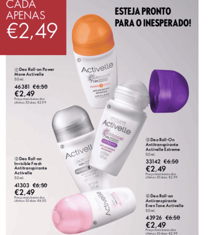 Deo roll on activelle Oriflame