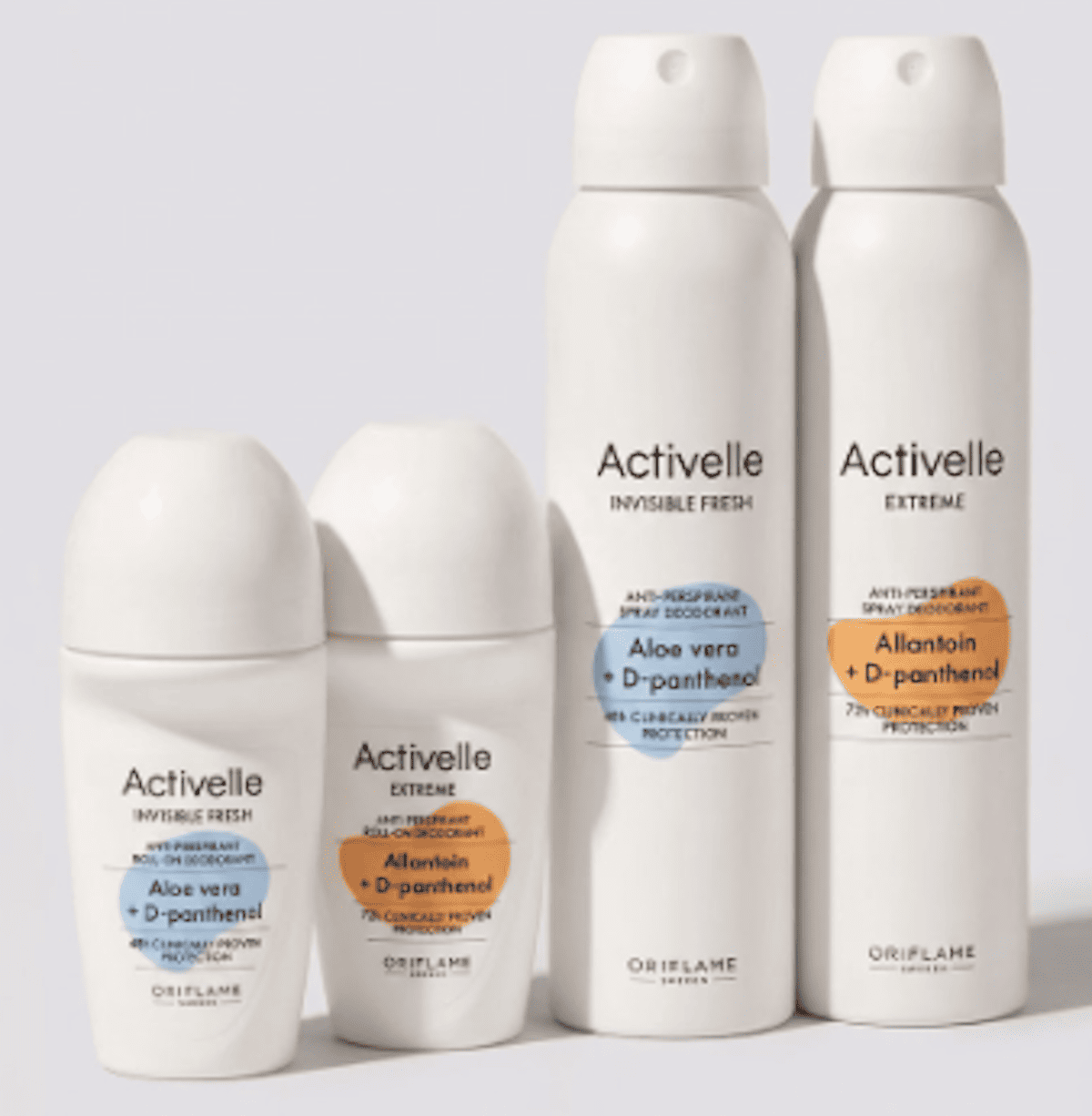 Deo roll on e spray desodorizante fresh activelle