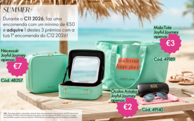 Summer+ Oriflame: Faz a tua encomenda e recebe um prémio exclusivo no Catálogo 12!