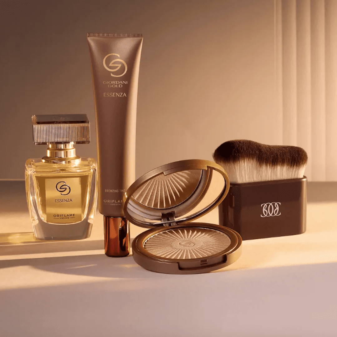 O conjunto Essenza Giordani Gold